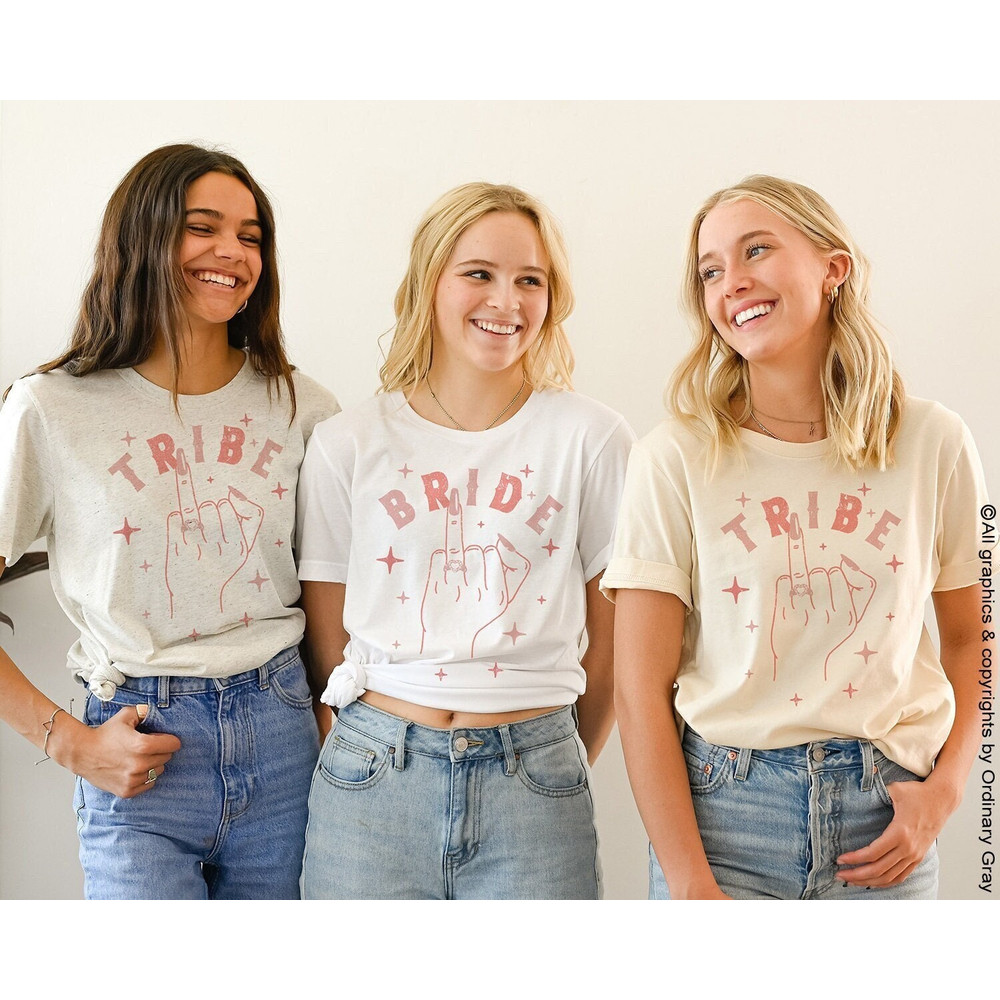Bride Tee, Wedding Finger Shirt, Bride T-shirt, Bride T Shirt, Bachelorette Party T Shirts, Engagement Gift, Boho - 1.jpg