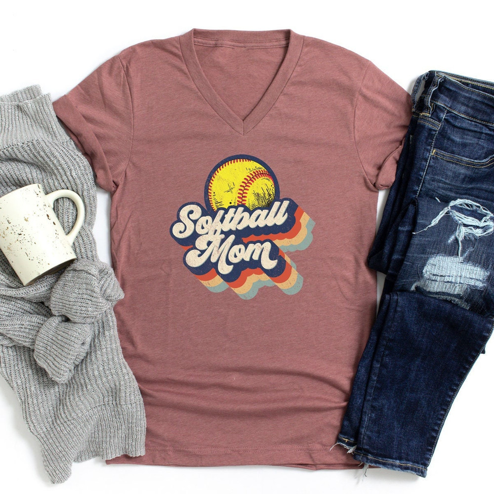 Softball Mom T-Shirt, Retro Softball, Mom Shirt, Softball Mom, Softball Shirt, Softball Mom Shirts, Mother Day Tee, Softball, Mom Shirt Gift - 2.jpg