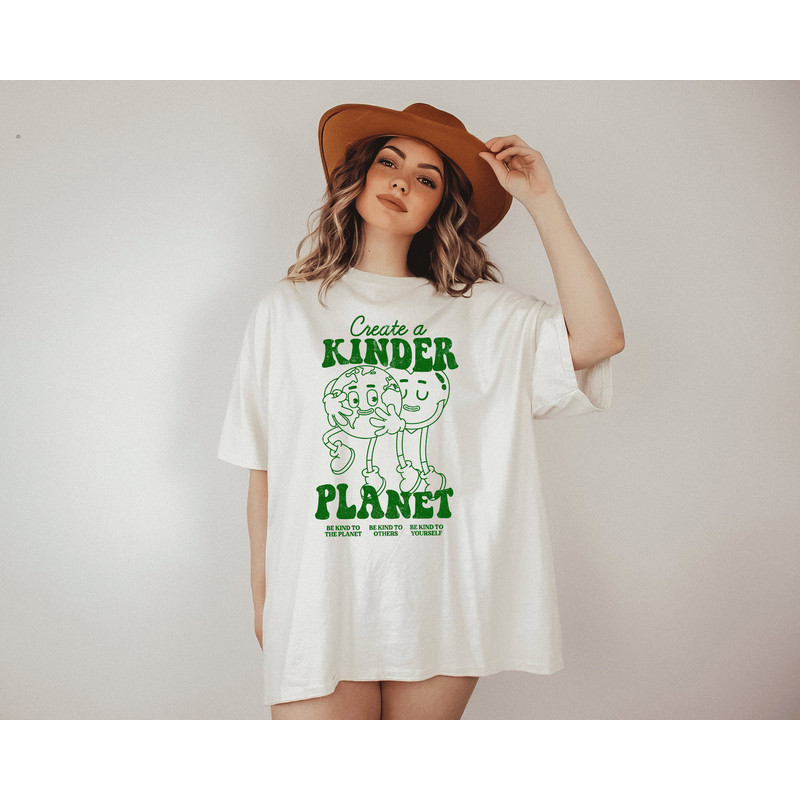 Create A Kinder Planet tshirt, kinder planet tshirt, Kindness Trendy tshirt, Trendy Oversized tshirt, Tumblr tshirt, - 2.jpg