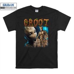 marvel groot poster portrait graphic t shirt hoodie hoody t-shirt tshirt s-m-l-xl-xxl-3xl-4xl-5xl oversized men women un