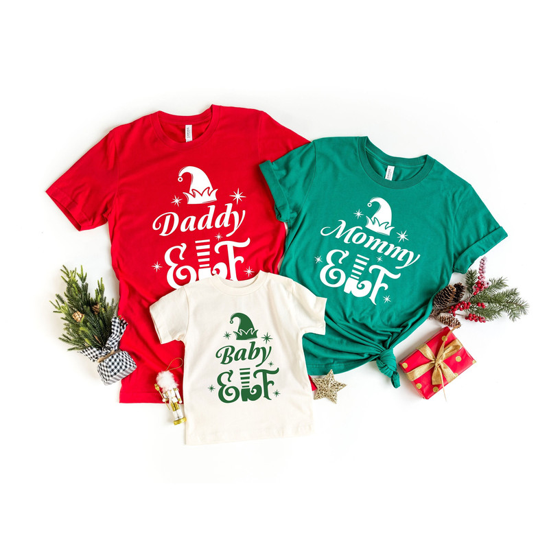 Daddy Elf Christmas Shirt, Mommy Elf Christmas Shirt, Christmas Family Matching Tee, Christmas Gift, Family Tee, Christmas Matching Tee - 1.jpg