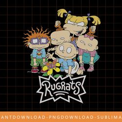 rugrats group shot butterfly catch logo png, sublimate, digital print
