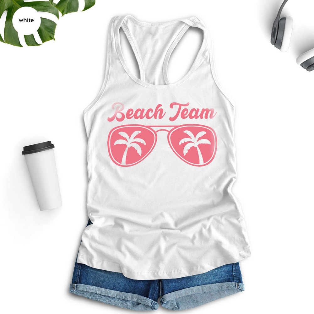 Summer Tank, Beach Graphic Tees, Vacation Tank, Summer Gift, Travel Tank, Sun Vneck Tank, Girls Trip Tank, Beach Outfit, Gift for Her - 6.jpg