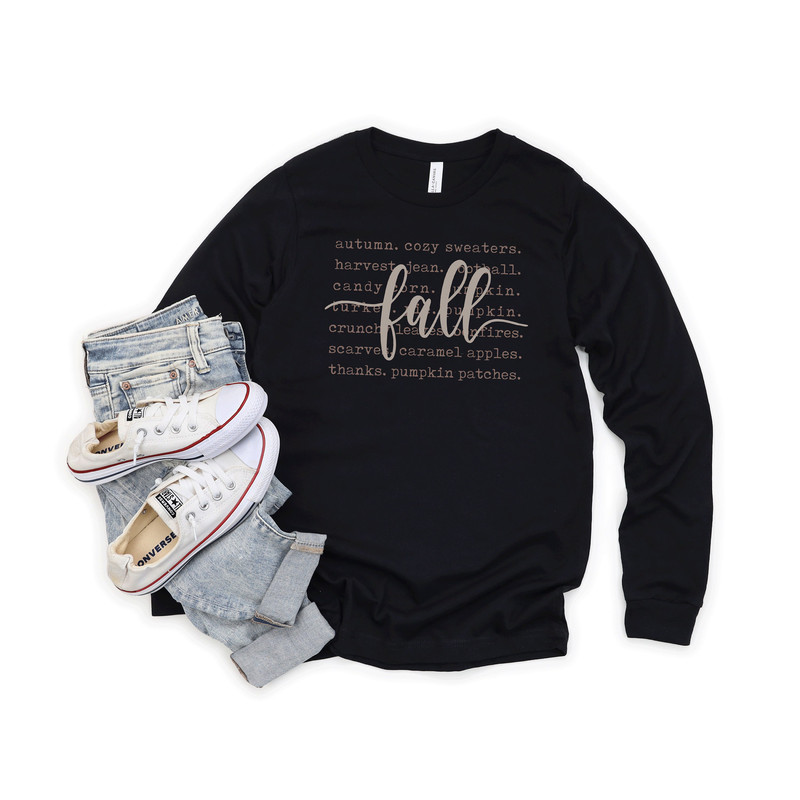 Fall Sweatshirt, Fall Words Shirt, Fall Graphic Tees, Hello Fall Crewneck, Autumn Sweatshirt, Fall Tops for Women - 3.jpg