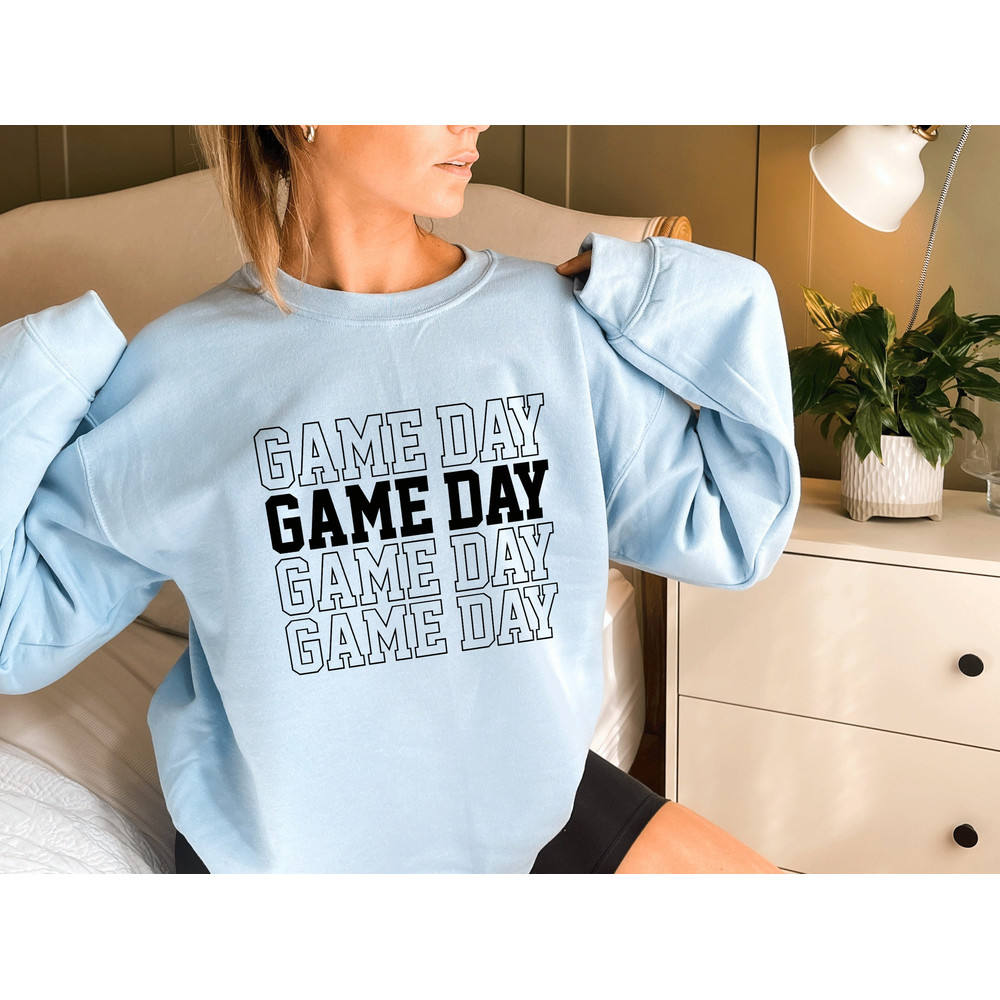 Game Day long sleeve Shirt, Game Day sweatshirt, Football Mom Shirt, Football Shirts For Women, Football Season Shirt, Football Graphic Tee - 1.jpg