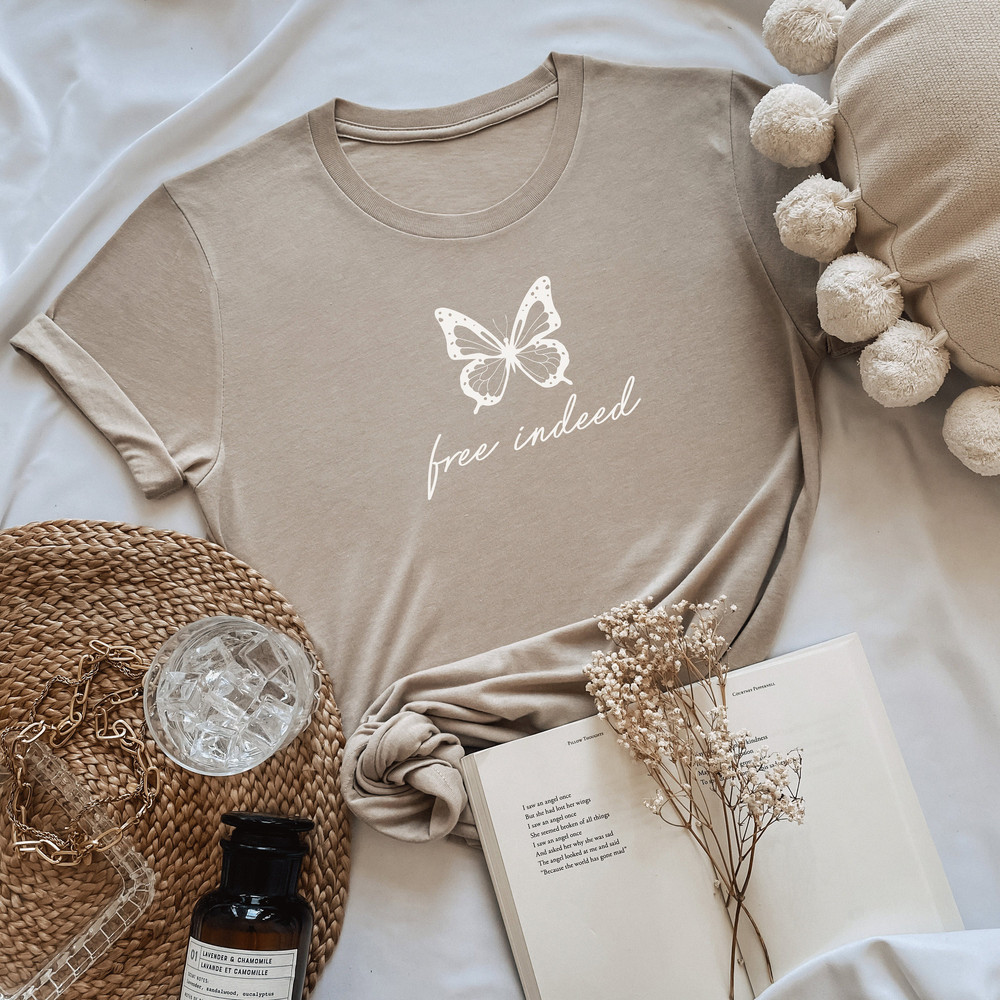 Free Indeed tshirts, Free Indeed butterfly tshirts, gift for christians, butterfly tshirts, women graphic shirts, - 3.jpg