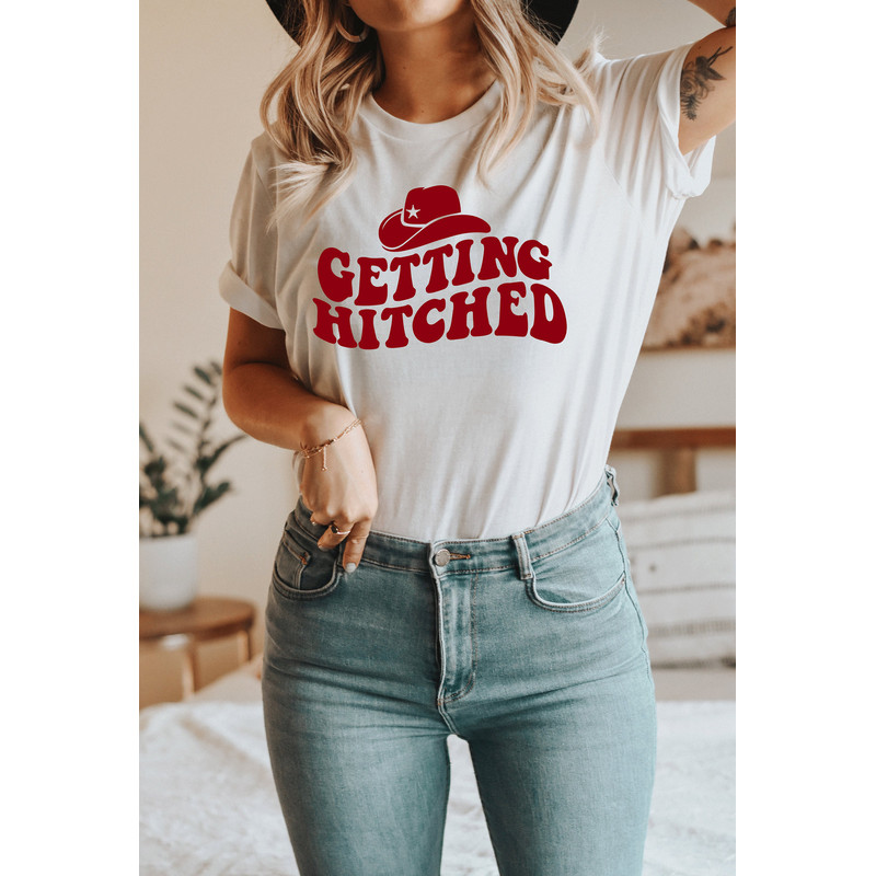 Getting Hitched Shirt, Getting Rowdy, Bachelorette Party favor Shirt, Bride Shirt, Halloween Bachelorette Shirts, Group Bridal Wedding Party - 3.jpg