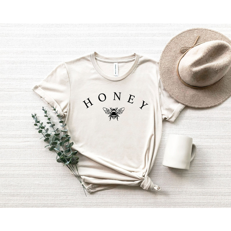 Honey Bee T-shirt, Honey Shirt, Bee Shirt, Bee Botanical Shirt, Nature Shirt, Gift For Her, Wildflower Tshirt, Best Friend Gift - 3.jpg