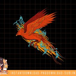 harry potter fawkes the phoenix in flight png, sublimate, digital download