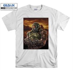 doomguy painting gaming t shirt hoodie hoody t-shirt tshirt s-m-l-xl-xxl-3xl-4xl-5xl oversized men women unisex 8930