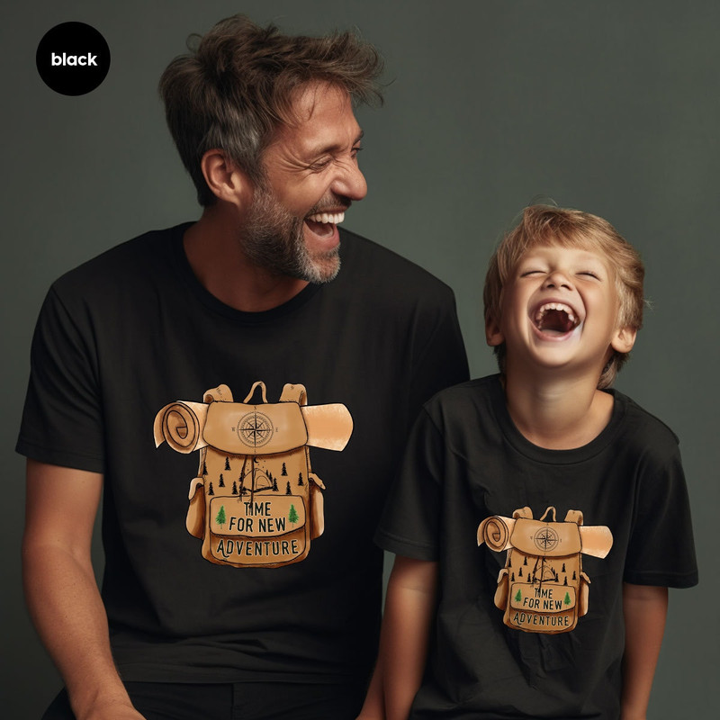 Time For New Adventure Shirt, Camping Graphic Tees, Vacation TShirt, Hiking Outfit, Outdoor Clothing, Shirts For Men, Birthday Gifts for Dad - 7.jpg