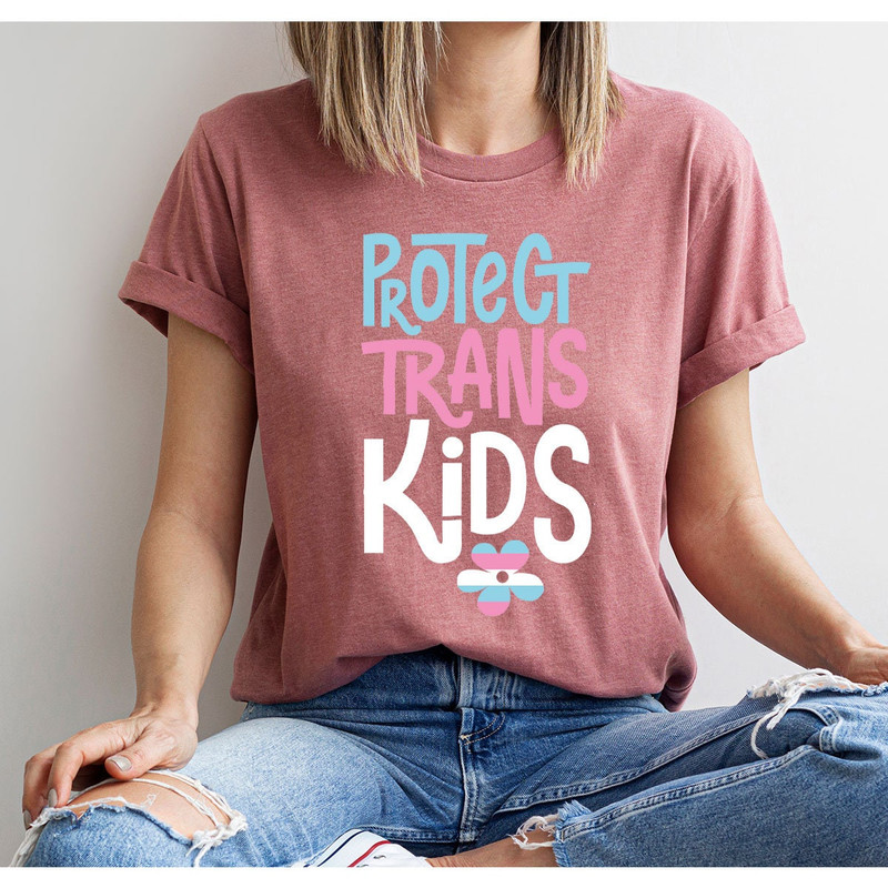 Trans Rights Awareness Crewneck Shirts, Protect Trans Kids Tee, Protect Trans Youth Shirt, Pride Shirts With Sayings to Support Trans Pride - 4.jpg
