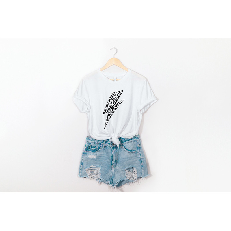 Leopard Lightning Shirt, Lightning Bolt Cheetah shirt, Bolt Cheetah print, Cool mom shirt, bolt tee - 3.jpg