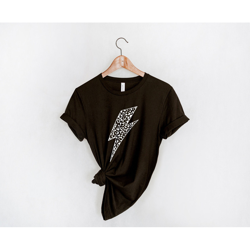 Leopard Lightning Shirt, Lightning Bolt Cheetah shirt, Bolt Cheetah print, Cool mom shirt, bolt tee - 4.jpg