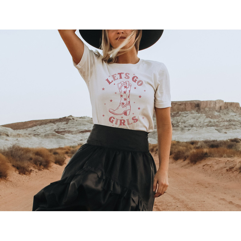 Let's Go Girls Graphic Tee, Let's Go Girls T-Shirt, Retro Graphic Tee, Gifts for Her, Gift, Bachelorette Bridal Party Shirts, Girls Trip - 2.jpg