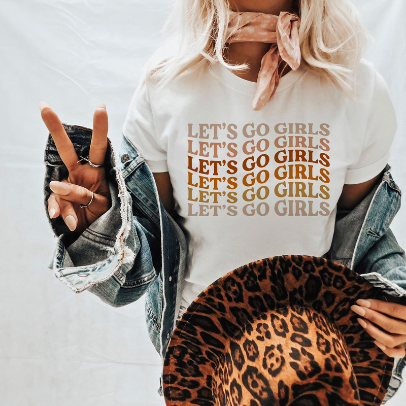 Let's Go Girls Top, Bach Party Shirts, Let's Go Girls Graphic T-Shirt, Bridal Party Shirts, Girls Trip, Nashville Bride Tee - 1.jpg