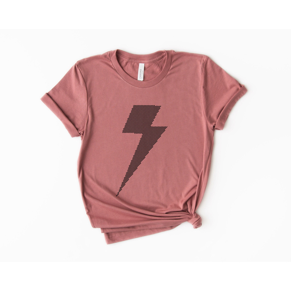 Lightning Bolt Shirt, Custom print color, Girl Power, Womens Month Shirts, Empowered Women, Casual Clothes, Womens Gifts - 3.jpg