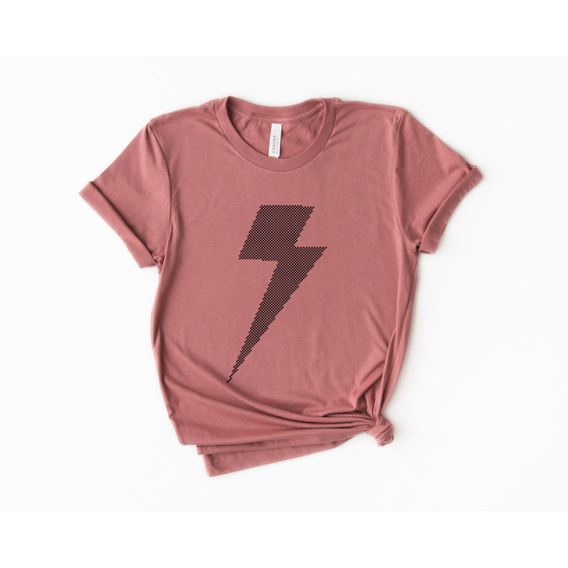 Lightning Bolt Shirt, Custom print color, Girl Power, Womens Month Shirts, Empowered Women, Casual Clothes, Womens Gifts - 3.jpg