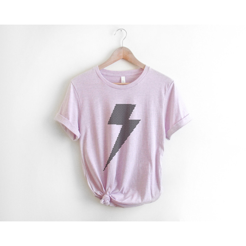 Lightning Bolt Shirt, Custom print color, Girl Power, Womens Month Shirts, Empowered Women, Casual Clothes, Womens Gifts - 4.jpg