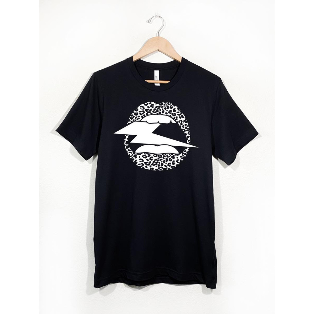 Lips Leopard Print shirt, T shirt, Graphic Tee, Brunch Shirts, Weekend Shirt, Boating Shirt, Workout Shirt, Comfy Tee - 4.jpg