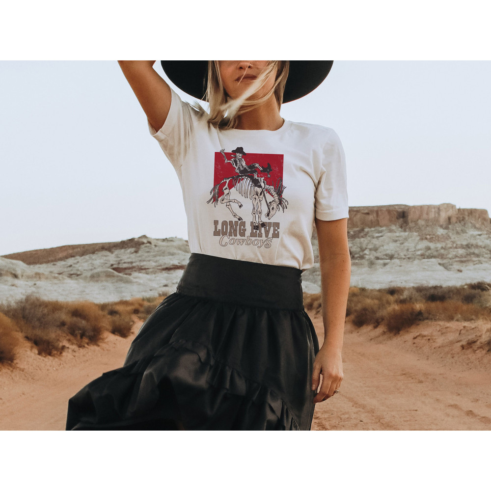 long live cowboy tshirt, cowboy skeleton tshirt, Country Girl Shirt, Cowgirl Shirt, Western Shirt, Rodeo Shirt, Cowboy Killer T-Shirt - 2.jpg