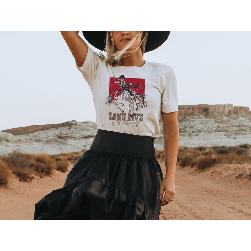 long live cowboy tshirt, cowboy skeleton tshirt, Country Girl Shirt, Cowgirl Shirt, Western Shirt, Rodeo Shirt, Cowboy Killer T-Shirt - 2.jpg