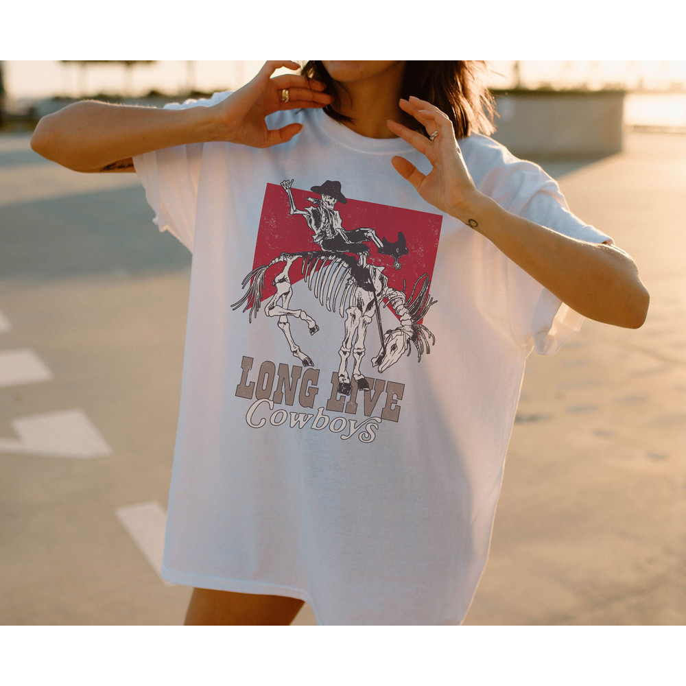 long live cowboy tshirt, cowboy skeleton tshirt, Country Girl Shirt, Cowgirl Shirt, Western Shirt, Rodeo Shirt, Cowboy Killer T-Shirt - 3.jpg