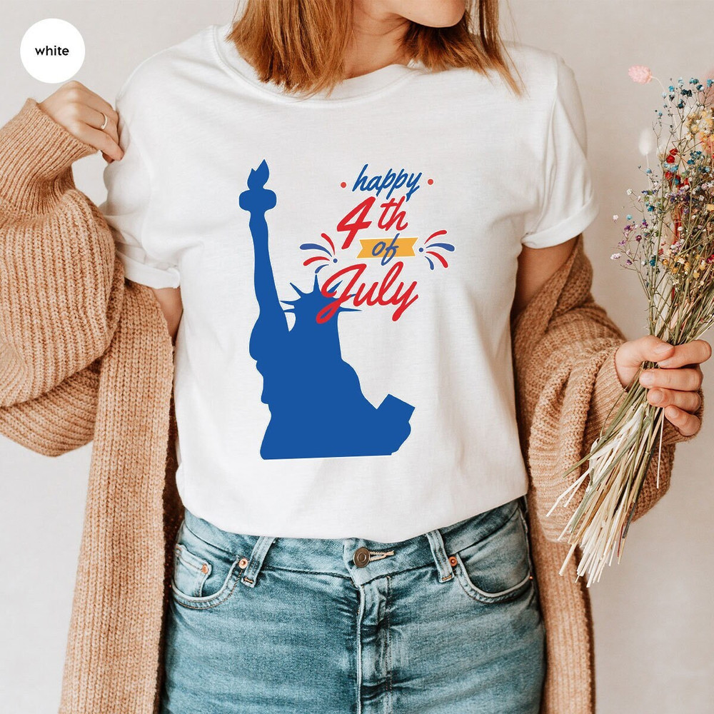 Trendy Liberty Shirt, Fourth of July Graphic Tees, American Outfit, Patriotic Clothing, Gift for Him, Happy 4th of July Tee, Freedom TShirt - 1.jpg