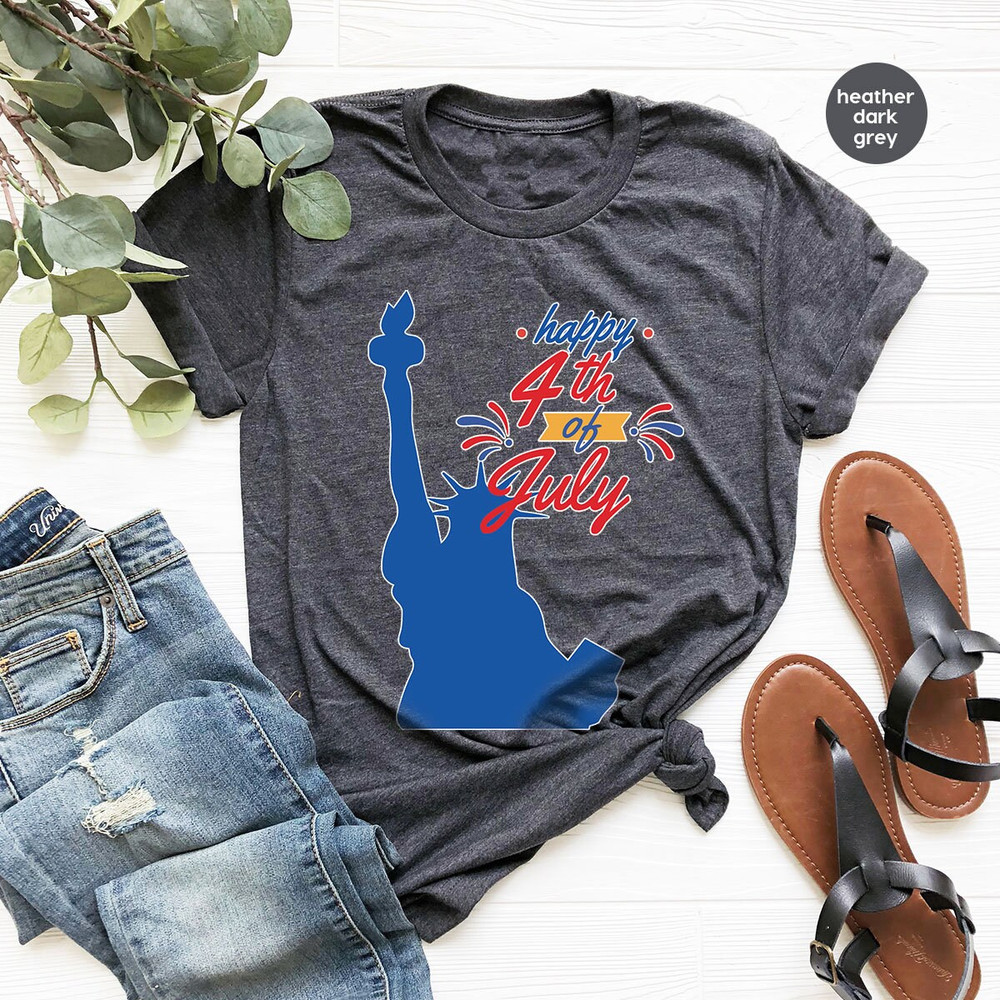 Trendy Liberty Shirt, Fourth of July Graphic Tees, American Outfit, Patriotic Clothing, Gift for Him, Happy 4th of July Tee, Freedom TShirt - 2.jpg