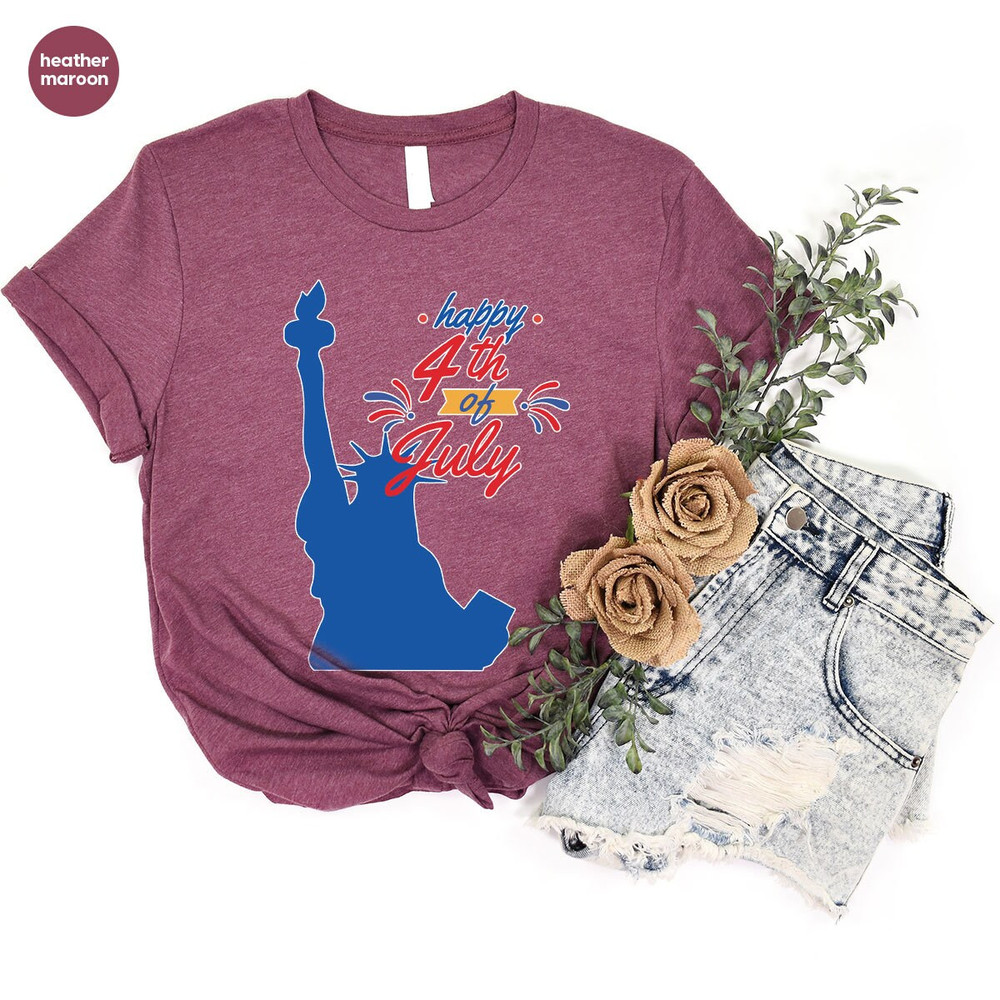 Trendy Liberty Shirt, Fourth of July Graphic Tees, American Outfit, Patriotic Clothing, Gift for Him, Happy 4th of July Tee, Freedom TShirt - 6.jpg