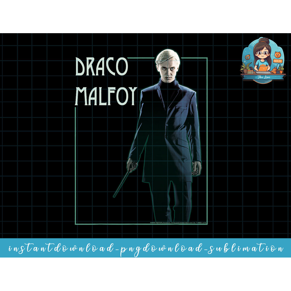 Harry Potter Draco Malfoy Simple Framed Portrait png, sublimate, digital download.jpg