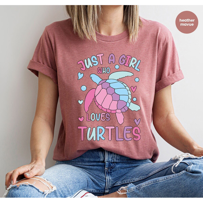 Turtle Graphic Tees, Sea Turtle Gift, Save the Turtles Shirt, Sea Animals Clothing, Cute Turtle Toddler Shirt, Ocean Women VNeck Shirt - 1.jpg