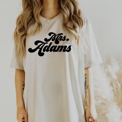 mrs. custom tee, mrs. bride t-shirt, bridesmaid