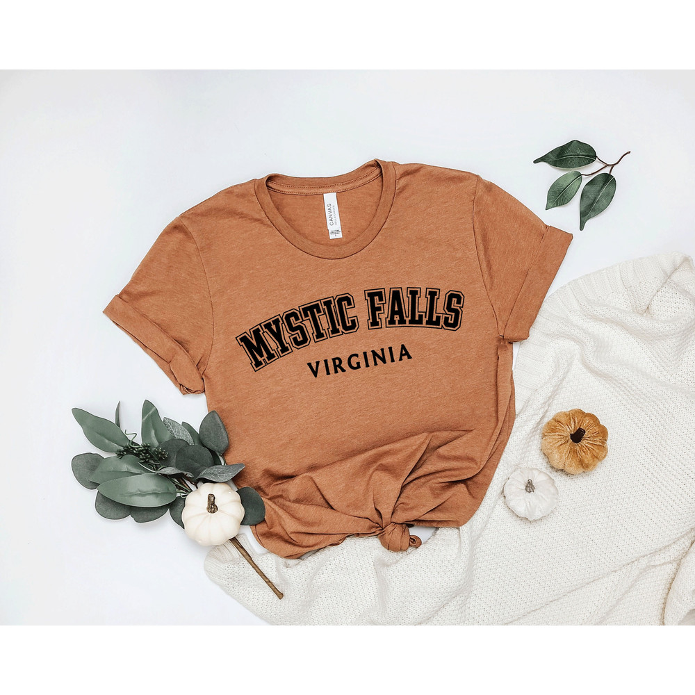 Mystic Falls Virginia Tshirt, Mystic Falls Shirt, Damon shirt, Salvatore shirt, virginia shirt, mystic shirt, vampire t-shirt, Stefan shirt - 1.jpg