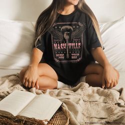nashville music city tennessee guitar t shirt