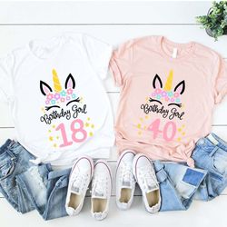 unicorn birthday shirts, birthday gifts for her, toddler birthday shirts, birthday baby gift, cute youth shirts, birthda