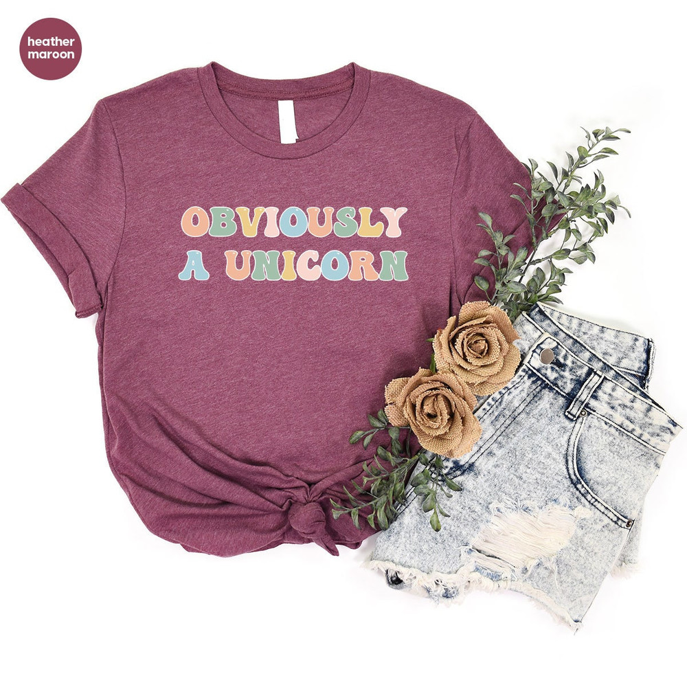 Unicorn Shirt, Cute Kids Shirts, Toddler Shirt, Kids Unicorn Tee, Funny Womens Clothing, Gift for Her, Womens Vneck TShirts, Gift for Sister - 4.jpg