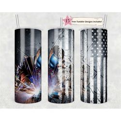 20 oz skinny tumbler welders life sublimation design