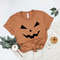 Pumpkin Face Shirt, Jack-O-Lantern Shirt, Women's Halloween Shirt, Cute Pumpkin Face Shirt, Halloween Party Shirt, Halloween Gift for Moms - 2.jpg