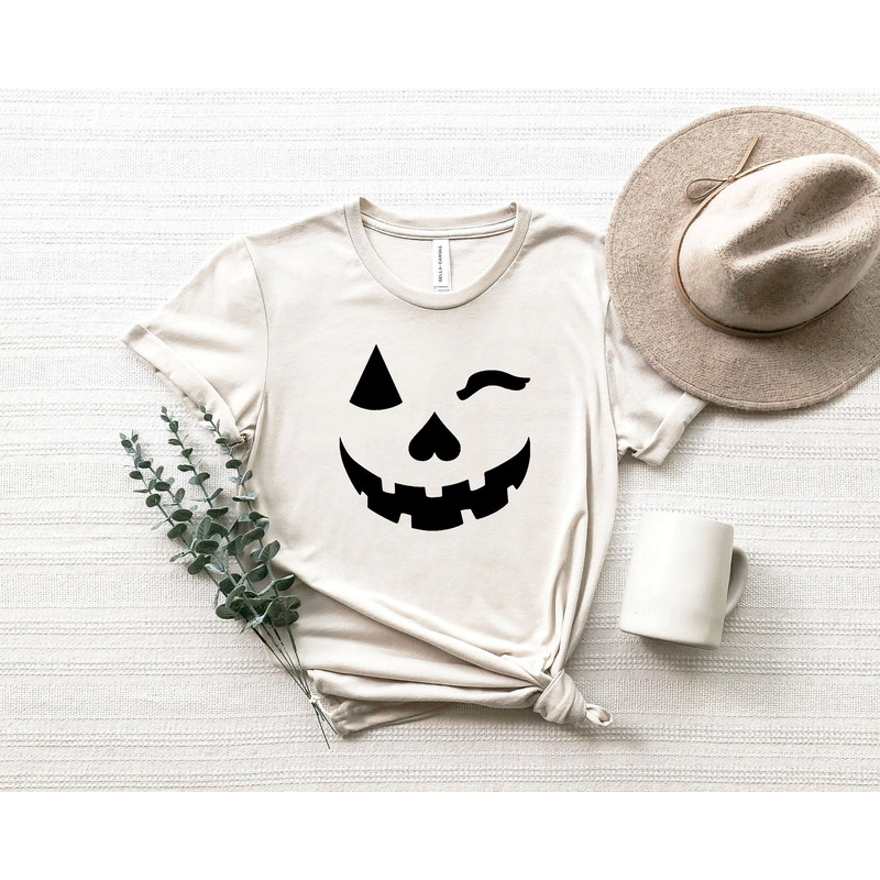 Pumpkin Shirt, Jack-O-Lantern, Halloween Shirt, Halloween T-shirt, Womens Tee, Pumpkin Face, Jack O lantern - 2.jpg