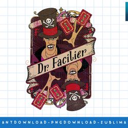 disney princess and the frog facilier playing card t-shirt png, sublimate, digital print