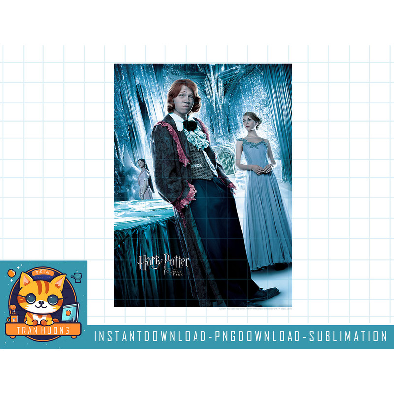 Harry Potter Goblet Of Fire Ron Yule Ball Character Poster png, sublimate, digital download.jpg