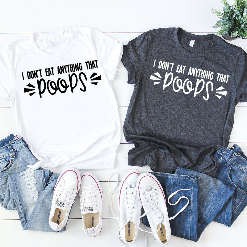 Vegan Shirt, Vegan Gift, Vegan Tshirt, Animal Lover Gift, Vegetarian Shirt, I Don't Eat Anything That Poops, Vegetarian T-Shirt, Save Animal - 5.jpg