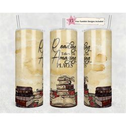 book lover tumbler, 20oz skinny tumbler sublimation