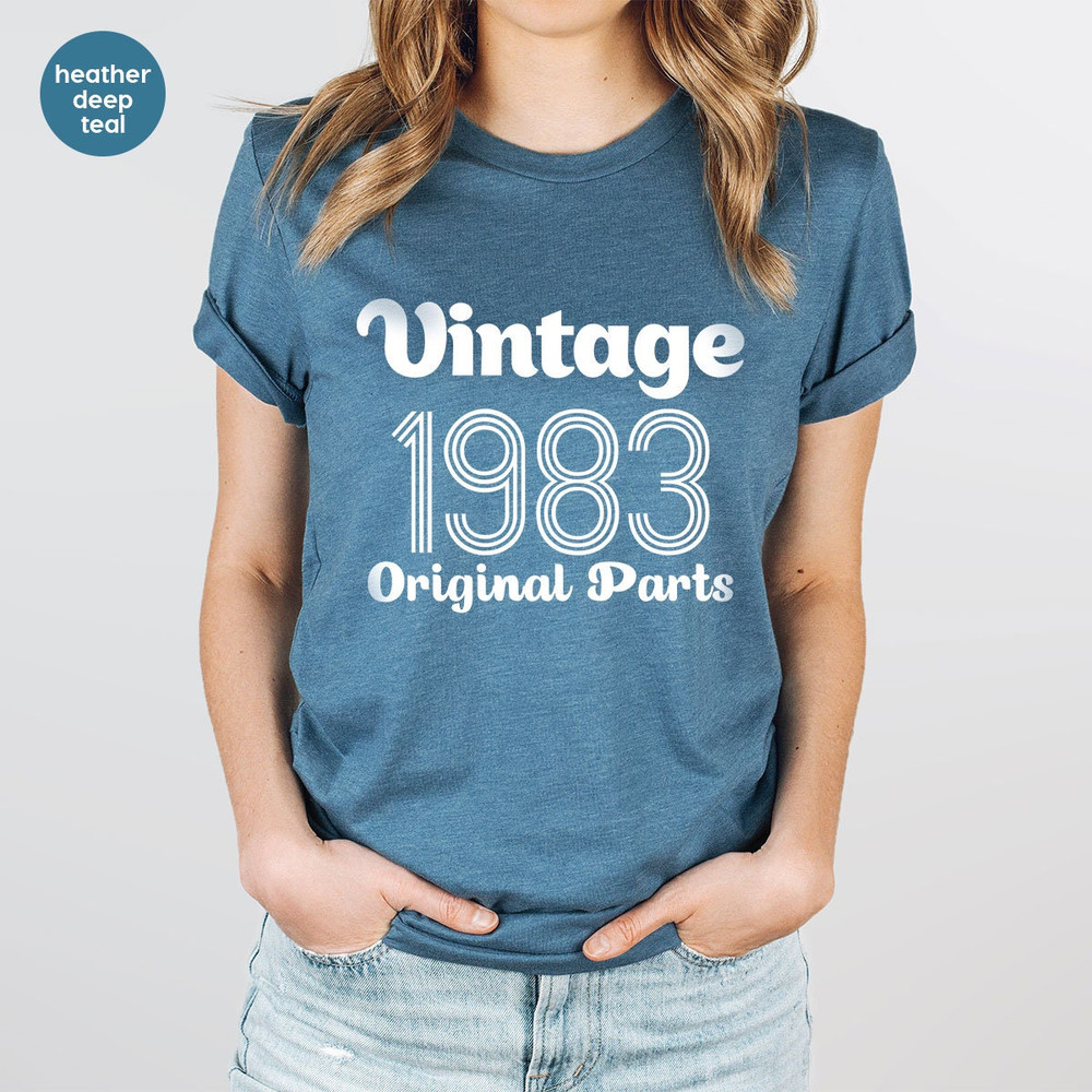 Vintage 1983 Shirt, Birthday Gifts, Birthday Shirt, 40th Birthday Graphic Tees, 1983 Birthday Shirt, Retro Shirt, Custom Birthday Shirt - 5.jpg