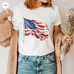 vintage american flag shirt, memorial day graphic tees, cool 4th of july gift, independence day tee, patriotic outfit, g