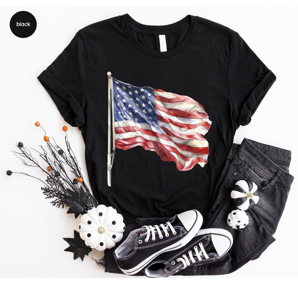 Vintage American Flag Shirt, Memorial Day Graphic Tees, Cool 4th of July Gift, Independence Day Tee, Patriotic Outfit, Gifts for American - 3.jpg