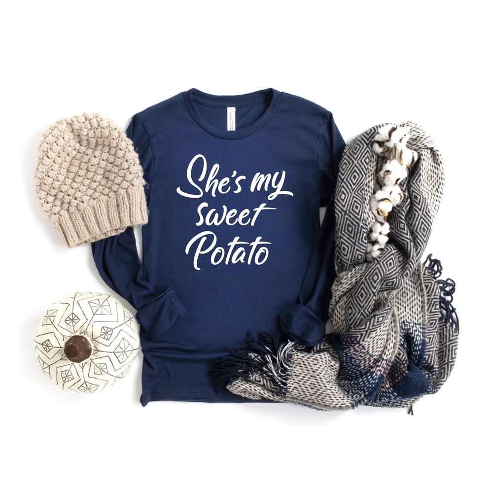 She's My Sweet Potato Shirt, I Yam Shirt, Couples Shirt, Couples Thanksgiving Shirt, Funny Thanksgiving Shirt, Matching Shirt, fall shirts - 3.jpg