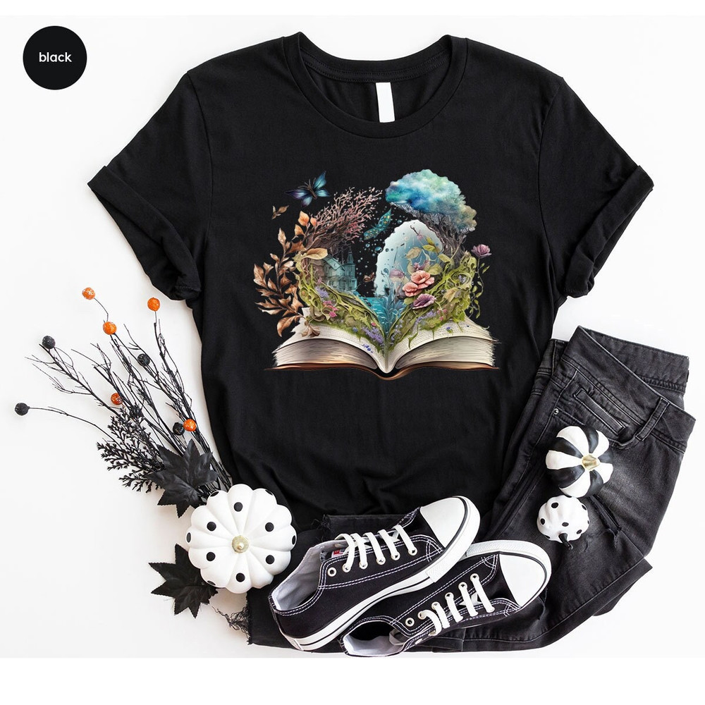 Vintage Librarian Shirt, Book Gift for Her, Book Shirt, Reading Graphic Tees, Teacher Vneck Shirt, Library Shirt for Women, Reader Gifts - 1.jpg