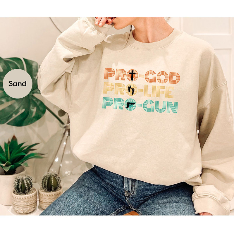 Vintage Pro Life Shirt, Christian Shirts, Retro Patriotic Tees, Conservative Crewneck Sweatshirt, Republican Gifts for Women, American Shirt - 7.jpg